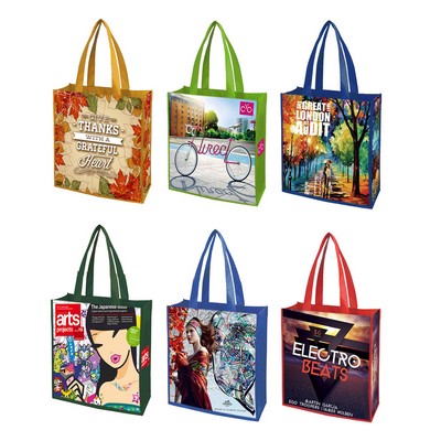 10" Color Trim Dye Sub Tote Bag