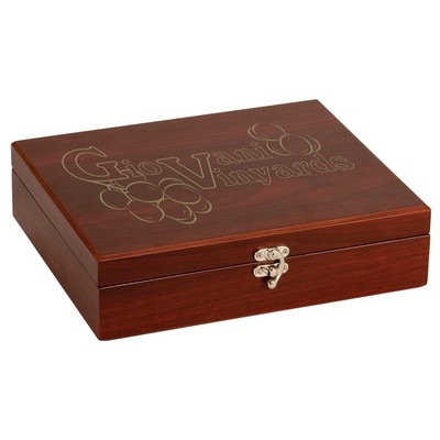 Rosewood Finish Wine 5 piece Gift Set