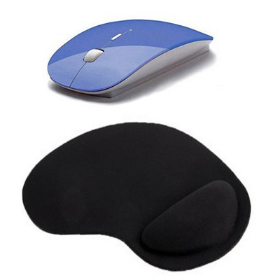 Kidder 2.4GHz Wireless Mouse + Wrist Rest Mouse Pad