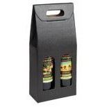 2 Bottle Seta Italian Colored Olive Oil & Vinegar Carrier Box (7"x3 1/2"x15 3/4")