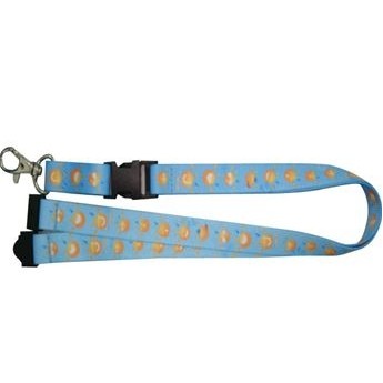 3/4"Sublimation Custom Printed Polyester Lanyard w/Lobster Clip & Safety Buckle