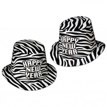 Zebra Print Top Hats