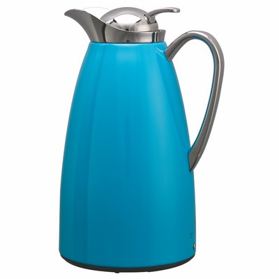 Blue Glass-Lined Powder Coated Classy™ Carafe (1.0 Liter)