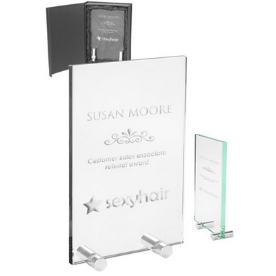 Mid Size Chroma Glass Awards with Double Stand