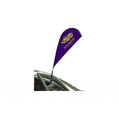 33" Double-Sided Stationary Teardrop Car Window Flag