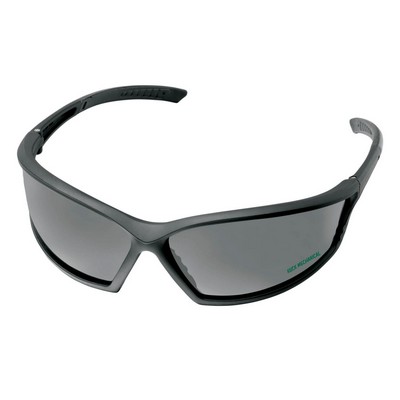 Black frame, gray lens, 4X4 safety glass