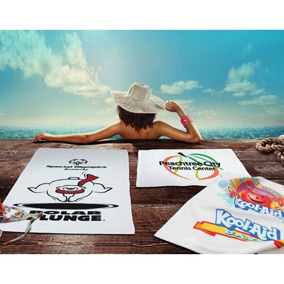 Custom Screen Printed Beach Towel (30" x 60" - 10.0# per dozen weight)