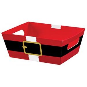 Small Santa's Belt Gift Basket Market Tray