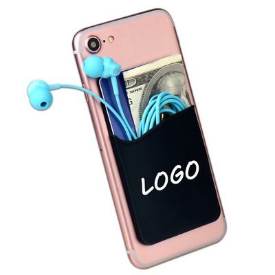 Custom Color Sticky Silicone Smart Phone Wallet