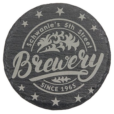 4" Round Slate Coasters