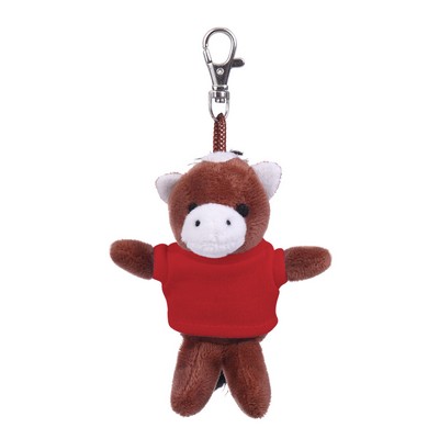 Soft Plush Horse Keychain with Tee