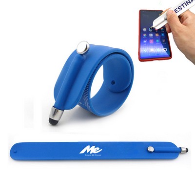 Silicone Slap Band w/Stylus Pen