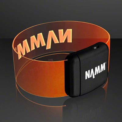 Cosmic Orange LED Neon Bracelets - Domestic Print