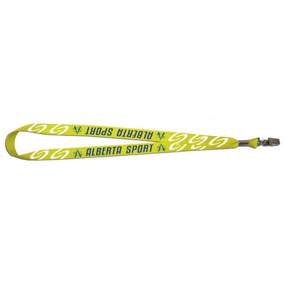 USA Made-Dye Sublimated Lanyard w/Clip (3/4" wide)