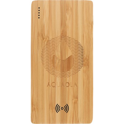 FSC® 100% Bamboo 5000 mAh Wireless Power Bank