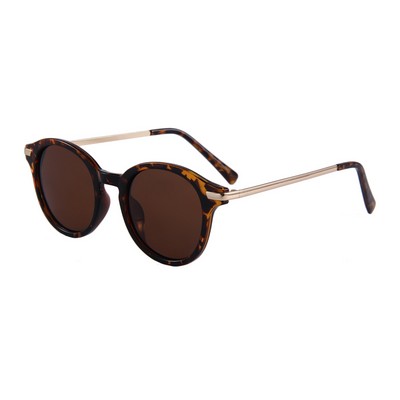 Sunglasses - Brown Lenses - Tortoise Frames - Gold Temples