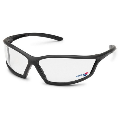 Black Frame, Clear Anti-Fog Lens, 4X4 Safety Glasses