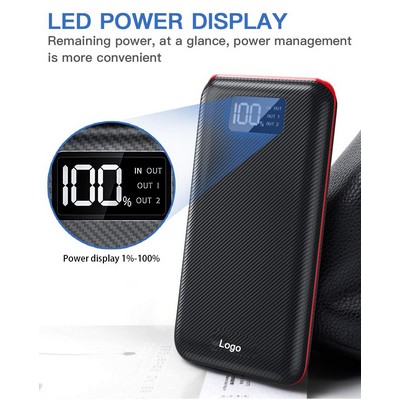 Huge Capacity Charge Powerbank w/Battery Digital Indicator 16000mAh