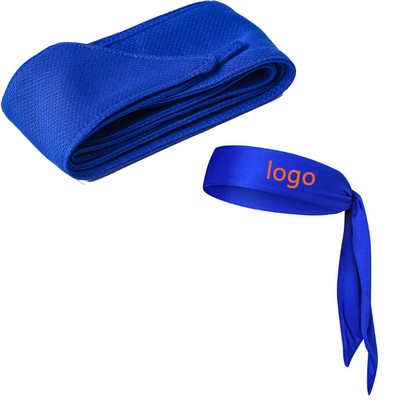 Team Logo Running Tennis Sports tie back Headband