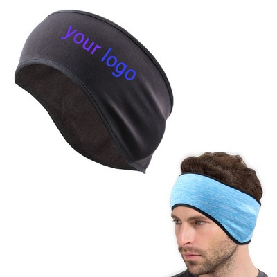 Fleece Running Tennis Sports tie back Headband