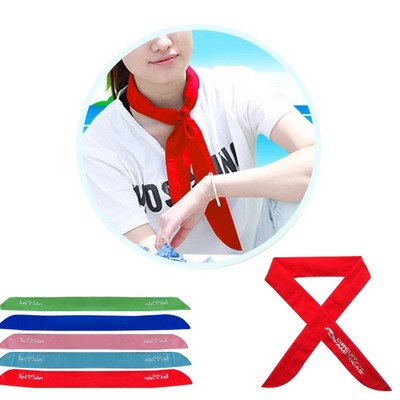 Red Cooling Bandana w/Non-Toxic Cooling Crystals