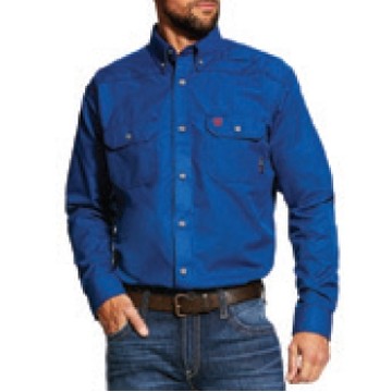 Ariat® FR Featherlight Men's Royal Blue Work Shirt