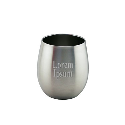 8 Oz. Apollo™ Stainless Steel Stemless Wine Glass