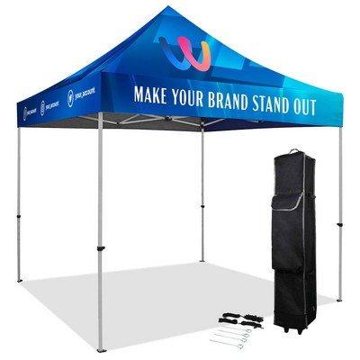 10' x 10' Custom Printed Pop Up Tent Kit w/ Steel Frame