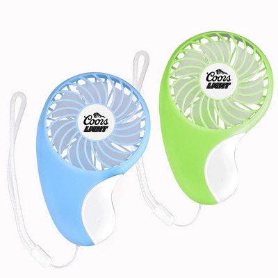 Rechargeable Turbo Mini Fan w/Lanyard