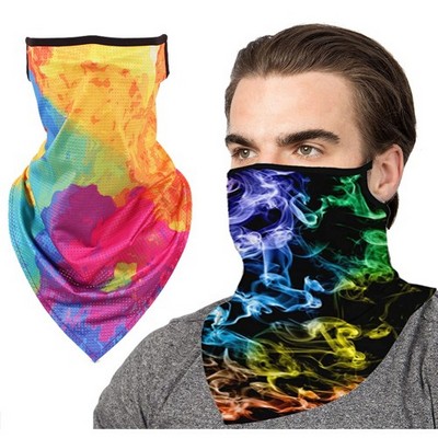 Full Color Face Bandana mask Reusable Tube w/ Ear Loop