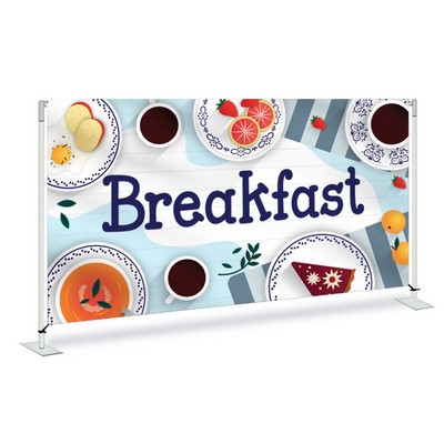 Breakfast Pre Printed Fabric Barrier 60" x 36" x 13.5 - Light Blue