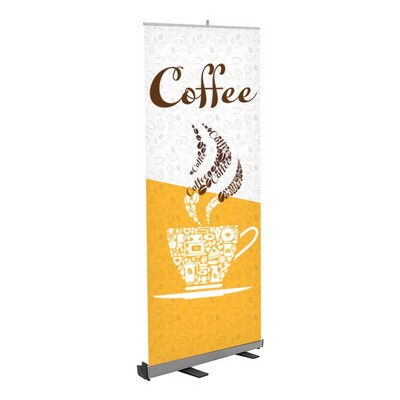 Coffee Pre Printed Roll Fx Banner 33" x 80" - Design 2