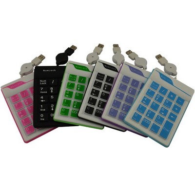 Retractable USB Silicone Numlock 19 Keys