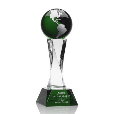 Langport Globe Award - Optical Green/Silver 11½"