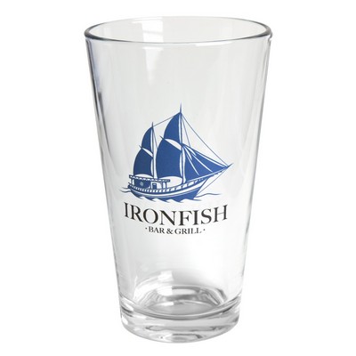 16 oz. Imported Pint Glass (2 Color Imprint)