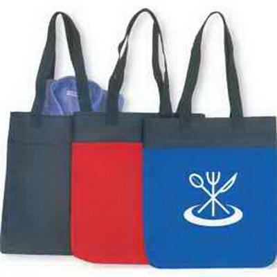 Q-Tees® Polyester Tote Bag