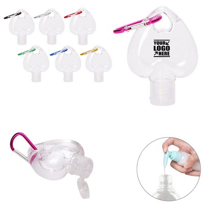 50ml Heart Dispenser Bottle w/Carabiner