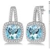 Jilco Inc. Aquamarine & Diamond Earrings