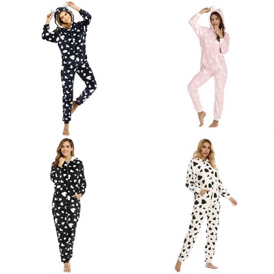 Women'S Zipper Onesie Pajama Suit