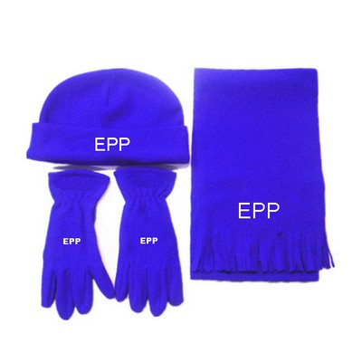 Custom Polar Fleece Glove Scarf Set