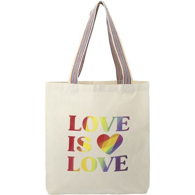 Rainbow Recycled 6oz Cotton Convention Tote