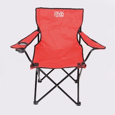 Folding Chair w/Arm Rests & Carrying Case