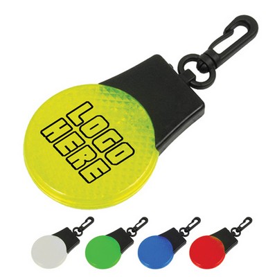 Safety Reflector LED Blinking Light Clip