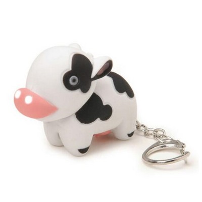 Cow LED Sound Keychain