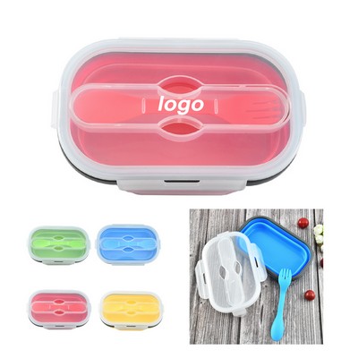 Silicone Lunch Box With Spoon