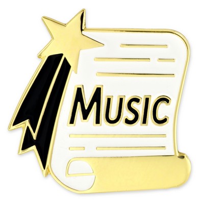 Music Scroll Pin