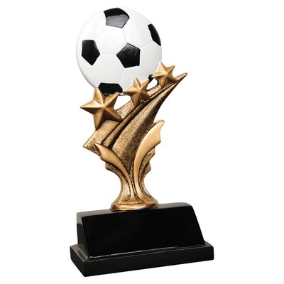 5 1/2" Soccer Tri Star Resin