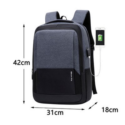 35.4" Business Laptop Backpack w/USB Charging Port