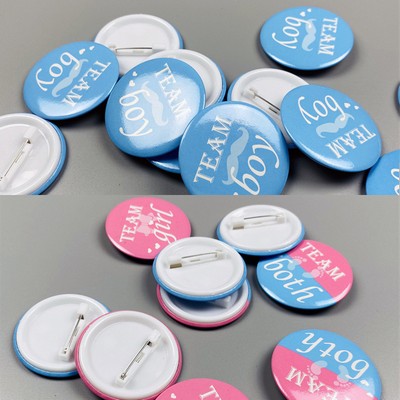 Button Badge, Tinplaste Pin