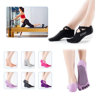 Non Slip Five Toe Yoga Socks